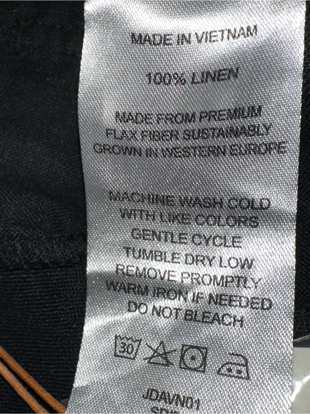 Quince 100% European Linen Patch Pocket Wide Leg Pants Sz 4 Black Minimalist A24